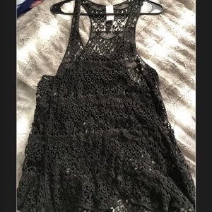 Black lace tank top
